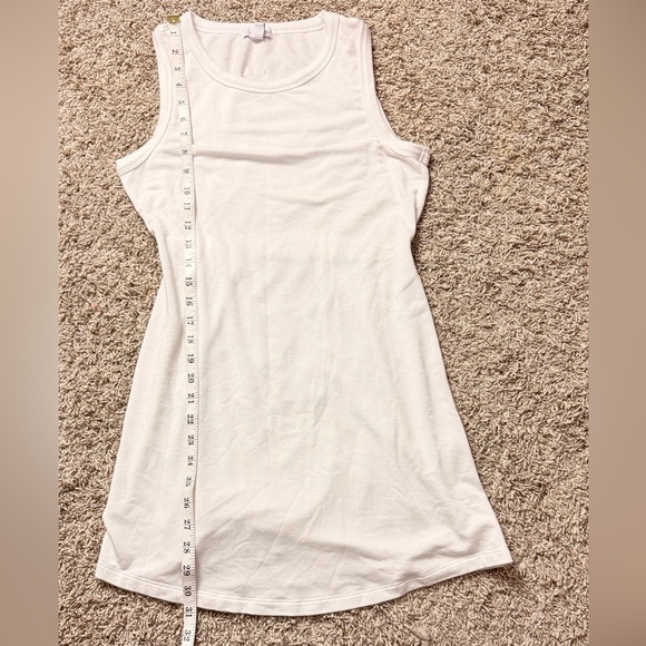Beyond Yoga Out of Town White Tank Dress - Picture 5 of 9